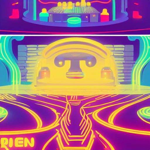 An Alient Bar Serving Exotic Types Of Beer. Neon Lights, Bea... — Stable Diffusion AI Prompt: an alient bar serving exotic types of beer. neon lights, beautiful interior desi...