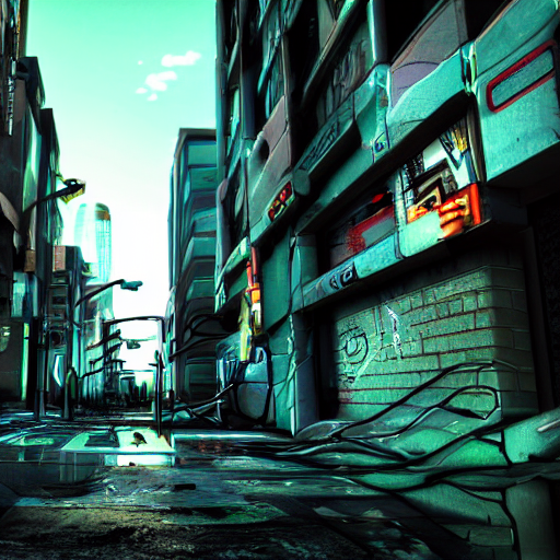 Dashcam Footage Of A Cyberpunk Alley