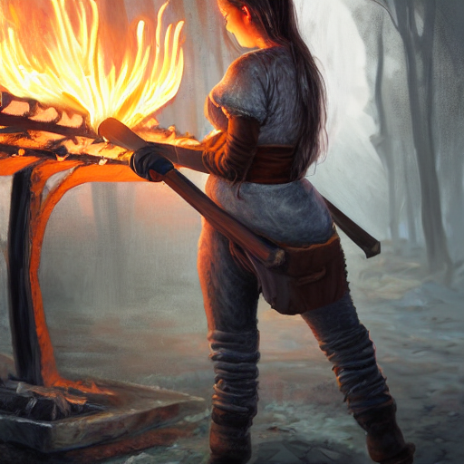 Idealistic Portrait Of A Lovely Young Girl Working In A Blac...