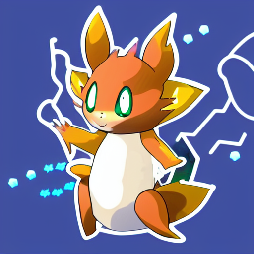 Cute Miss Mascot Farfuret Farfuret Sneasel Pokemon Sticker A...