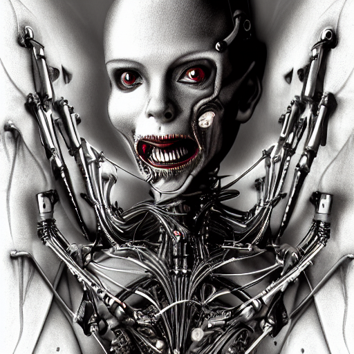 3 D Portrait Of A Biomechanical Cyborg By Tony Diterlizzi, T...