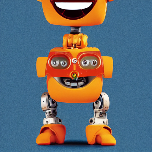 Happy Cyborg Corgi With Tongue Out Smiling With Robot Legs,...