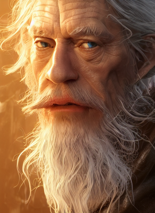 Biohazard Portrait Of Gandalf, Tesla Coils, As Mad Scientist...