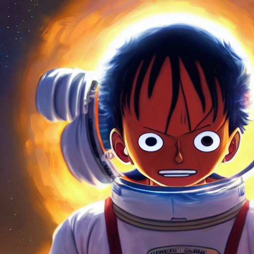 Luffy In A Astronaut Suit And Luffy, Intricate, Luffy, Highl...