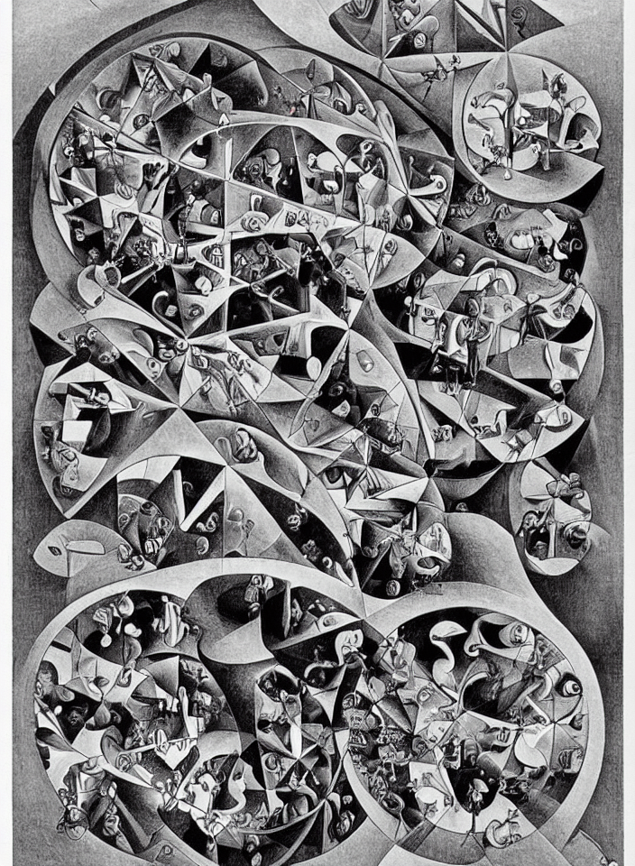 The Chemical Element Helium By M. C. Escher