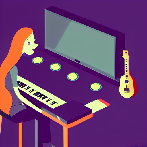 A 2 D Music Studio, Design, Vector Art, Digital Art, Portrai... — Stable Diffusion AI Prompt: a 2 d music studio, design, vector art, digital art, portrait, 4 k, 8 k, sharp f...