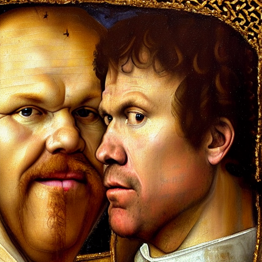 A Medieval Renaissance Portrait Of Will Ferrell And John C....