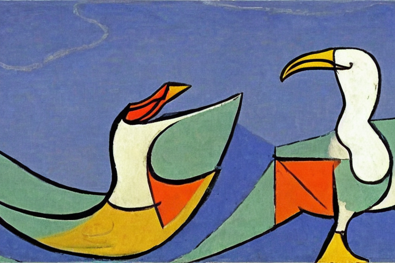 Majestic Seagull By Picasso