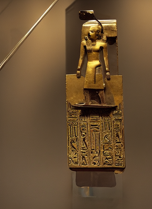 Ancient Golden Chrome Finish Skateboard , Egyptian Artif...