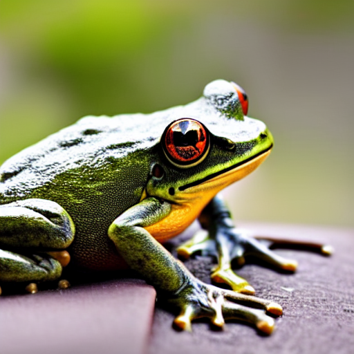 Massive Frog With Open Mouth, 5 0 Mm Lens, Bokeh, Photograph
