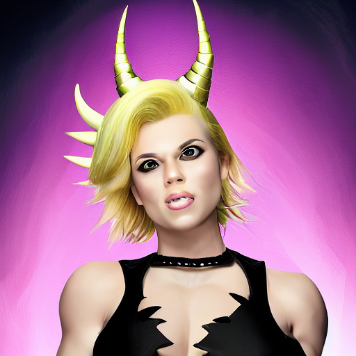 Digital Portrait Of Bowser As A Pretty Blonde Woman Wearing...