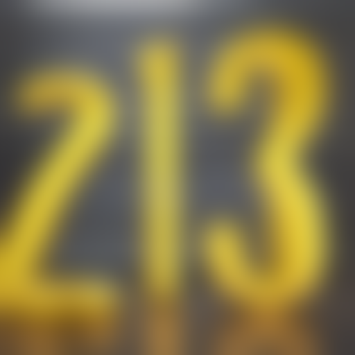 3 D Rendered Lonely Golden Number 1. Octane Render, Professi...