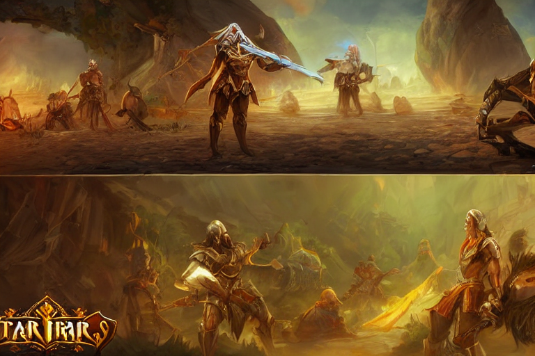 Life Bar And Mana Bar, In Concept Art Of Main Menu Loading S...