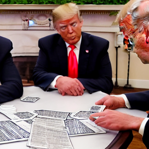 Trump Biden And Obama Playing Dungeons And Dragons, Hyper De...