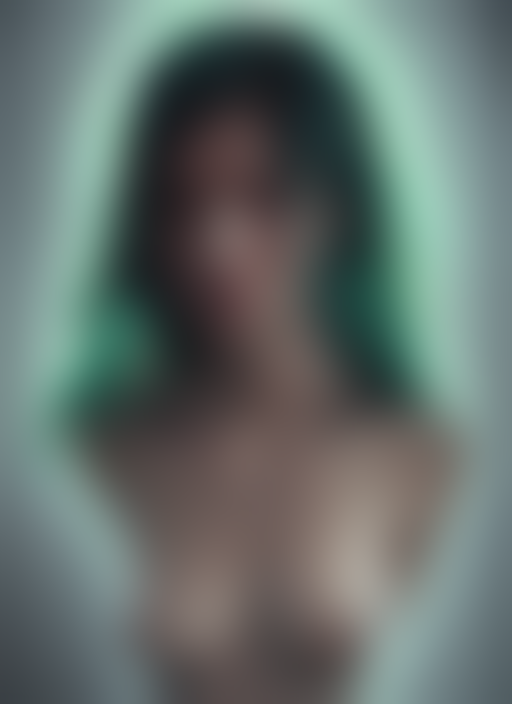 Biohazard Portrait Of Frightened Beautiful Young Woman, Blod...
