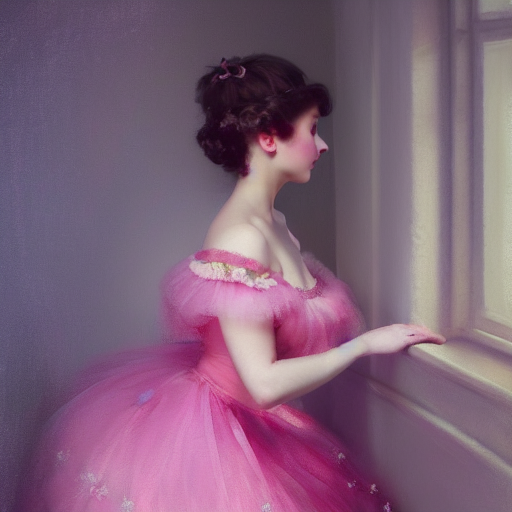 Catchlight Faded Soft Oil Paint A Beautiful Innocent Virgina...