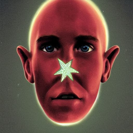 A Star Shaped Human Head
