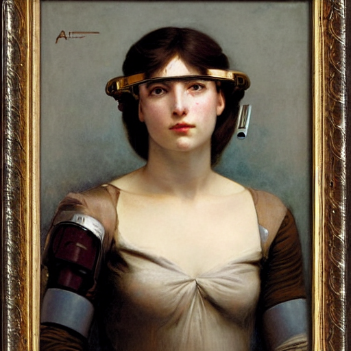 A Portrait Of A Female Cyborg By Alexandre Cabanel
