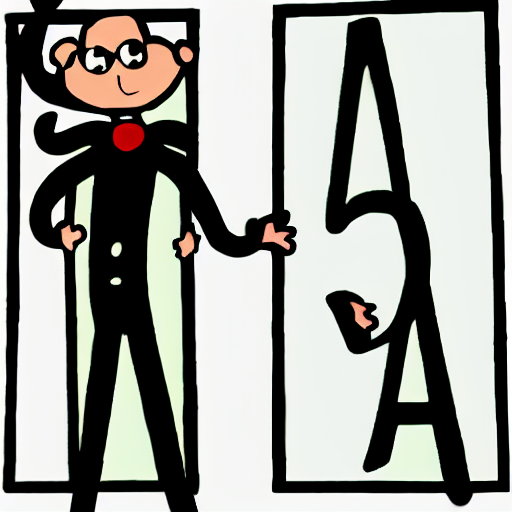 The Letter Man Cartoon Character