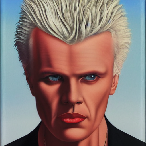 Billy Idol By Rene Magritte, Hd, 4 K, Detailed, Award Winnin...