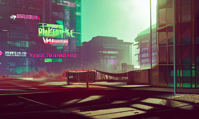 Photo Environement Cyberpunk University  4, 4 K Rtx Hdr Volu...