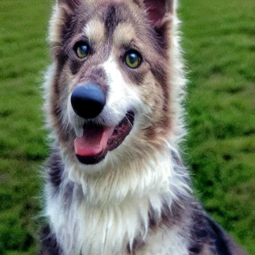 A Photo Of Borber Collie Head On Tabby Cat Body