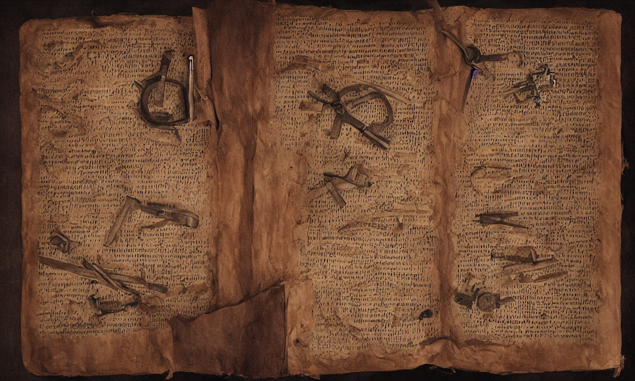 Field Manual, Kalakukka, Ancient Manuscript, 3 D Art, Digiti...