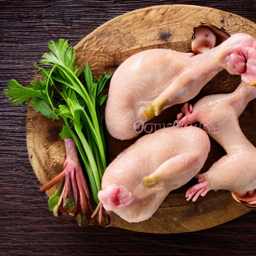 Chicken, With Squirrel Ears, Pigs Feet, Photo