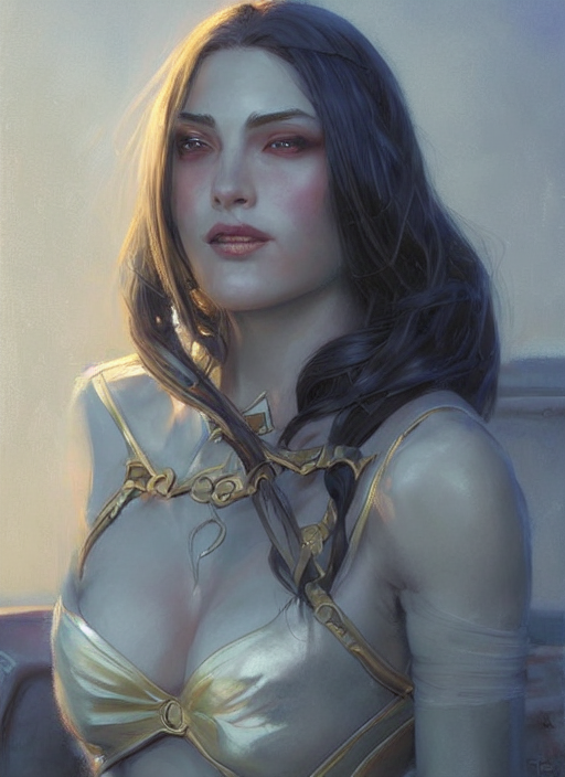 Caitlyn From League Of Legends, Closeup Portrait Art By Dona...