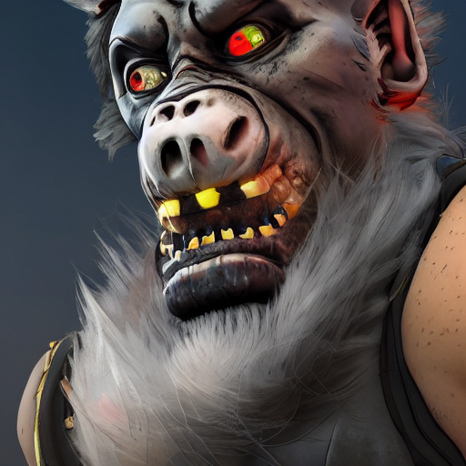 Lunapunk Portrait  From Borderlands 3, Au Naturel, Hyper Det...