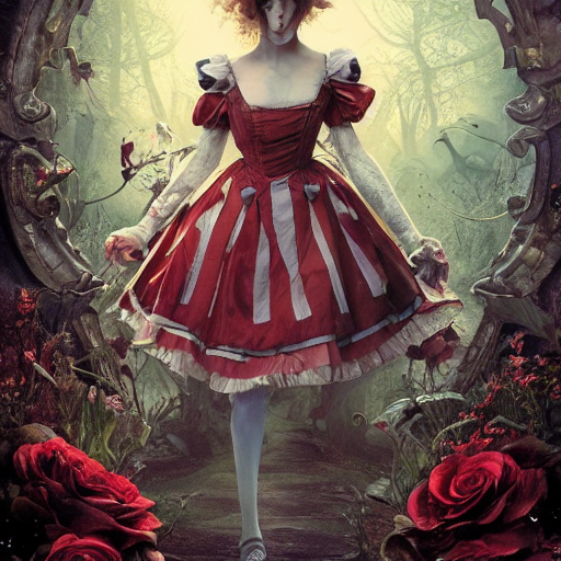 Alice From Alice In Wonderland At The Dark Carnival, Highly...