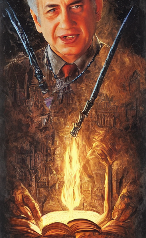 Benjamin Netanyahu In Harry Potter Movie Poster, Philosopher...