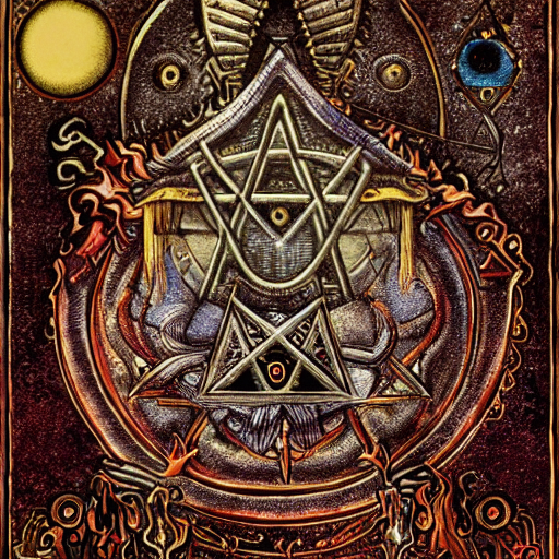 An Ancient Psymbol In The Style Of Occult Galactic Antifreem...