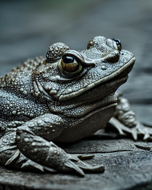 A Huge Wooden Carving Sculpture Of A Toad, Intricate Details...