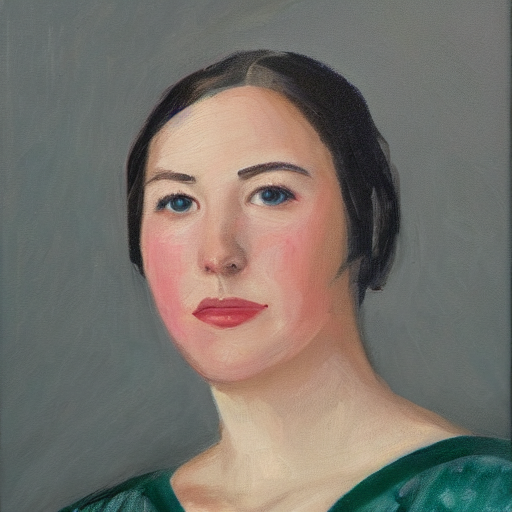 A Portrait Painting Of Jewel Sloter
