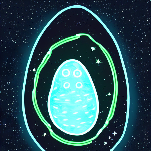 Alien Egg, Cocoon, Transparent, Inside Outline Of An Owl, Ne...