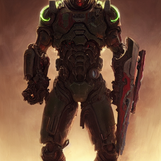 Doom Eternal, Stalker, Black Rubber And Chitin Panzer, Paint...