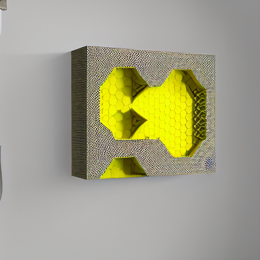 A Cute Yellow Pentagon Shaped Honeycomb Themed Cubby Storage...