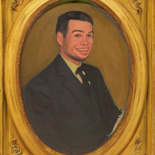 A Portrait Painting Of Isaiah Froeber