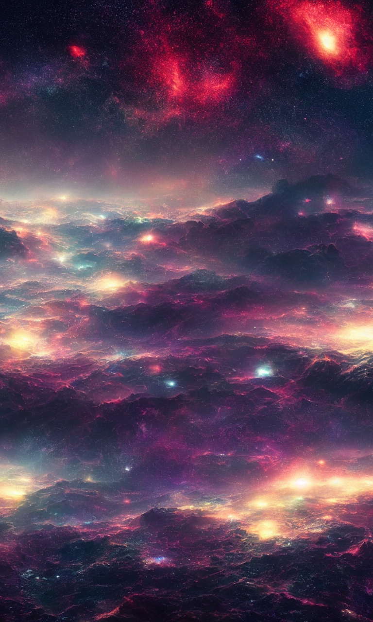 Galaxy, View From Space, Cinematic, By Greg Rutkowsk, Digita...
