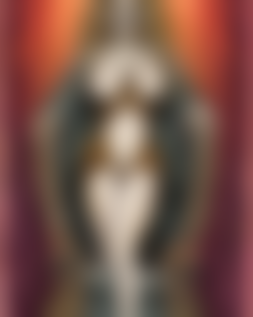 Woman In A Crown And Dismal Supervillain Outfit Made Of Fle...