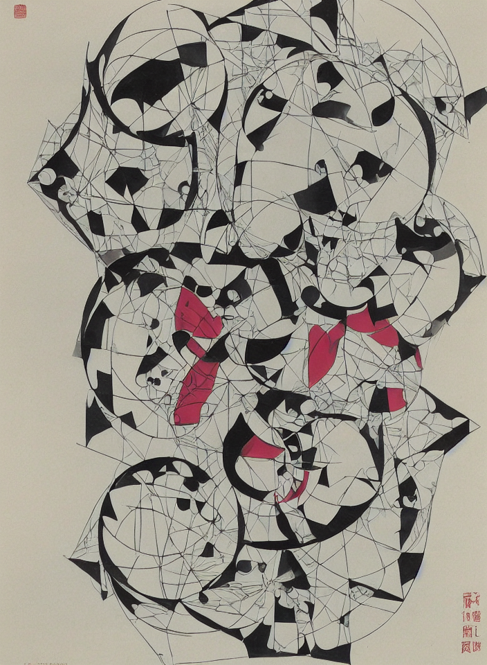 Helium By M. C. Escher, Endre Rozsda, Wu Guanzhong. Ink And...