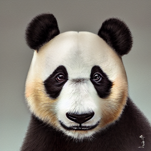 A Portrait Of A Panda Portrait, Cute And Adorable, Pretty, B...