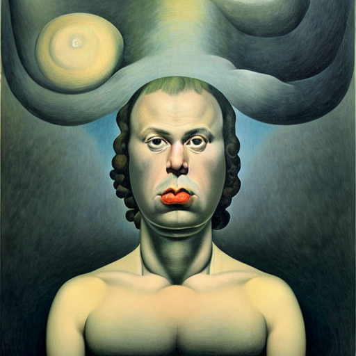 Figurative Avant Garde Post - Morden Monumental Dynamic Port...