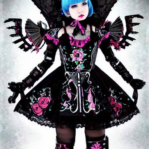 Angelic Pretty Cyberpunk Android Robot Badass Warrior Girl