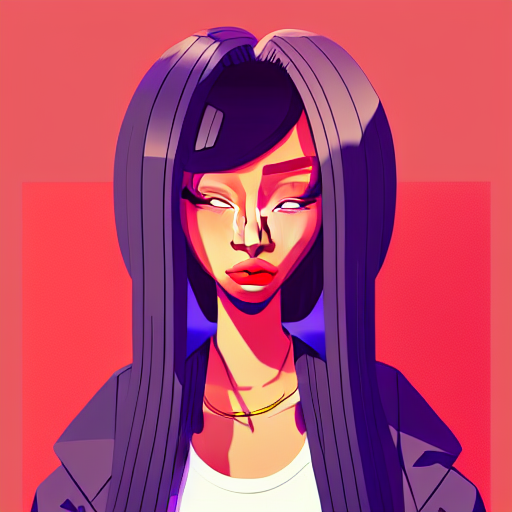 2 D Character Design, Female Rapper, Vector Art, Digital Art...