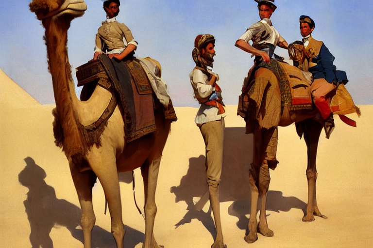 1 9 Century, Camels And Pyramids, Jodhpurs Greg Manchess Pai...