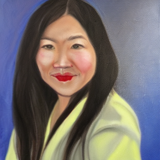 A Portrait Painting Of Jennie Cuen