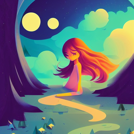 The Place Of Wonder, A Simple Textured Vector Based Illustra...