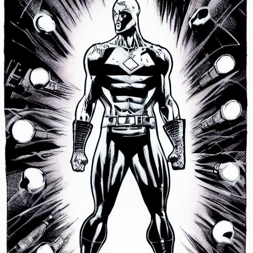 A Full Body Pic Of A Comic Character Drawn By Rob Liefield